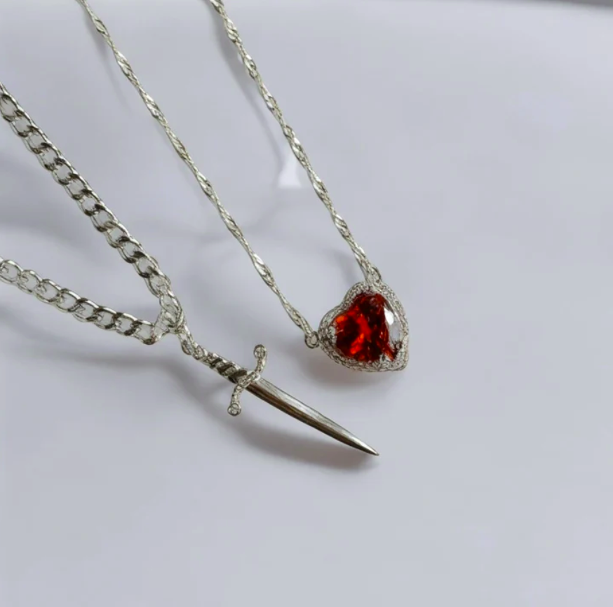 Dagger in the Heart - Necklace